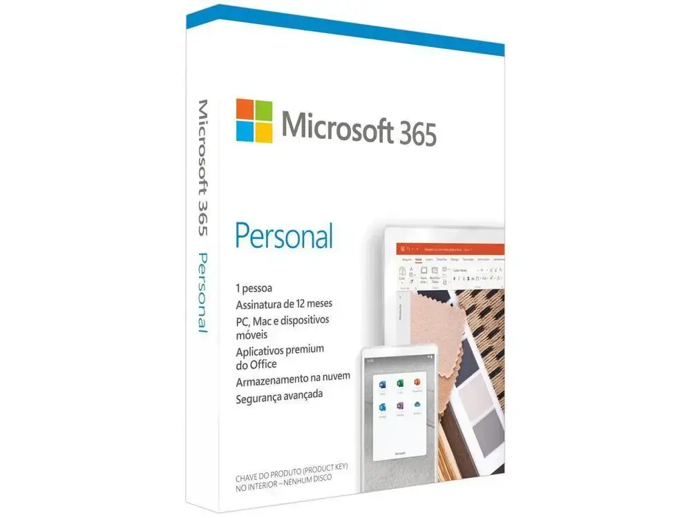 Microsoft 365 Personal compatível com PC, Mac, iOS e Android