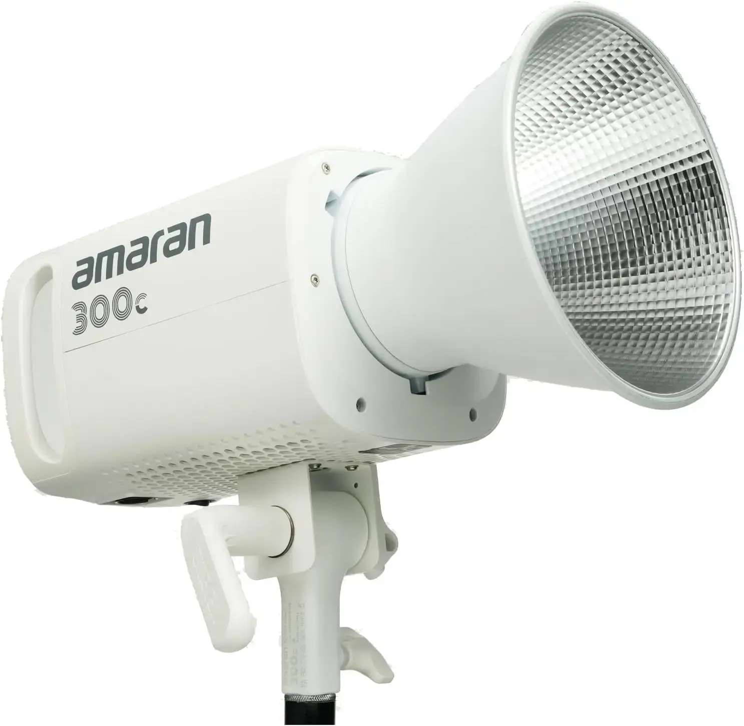 Iluminador LED Amaran 150c branco visto de lado