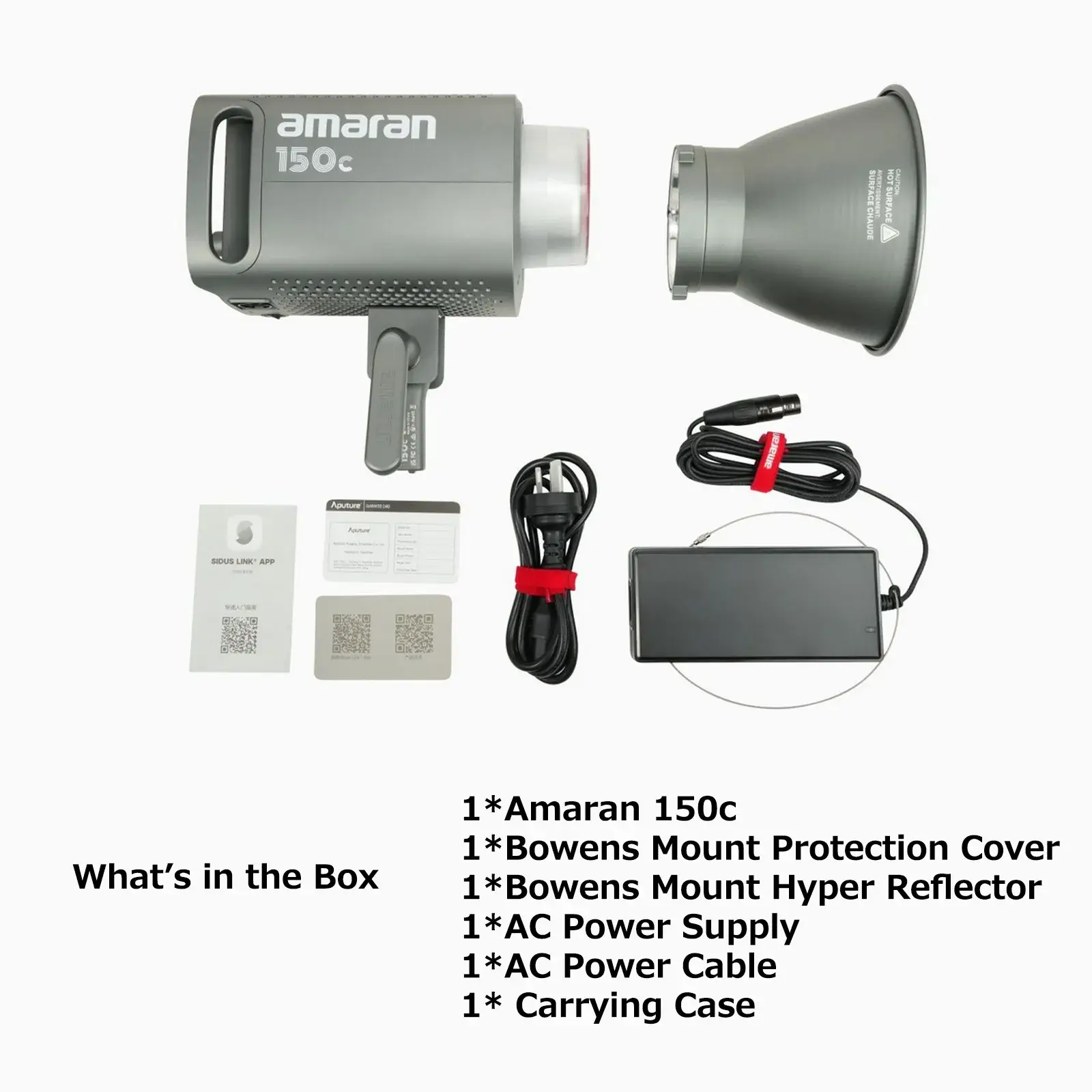 Kit básico do Amaran 150c preto sem maleta