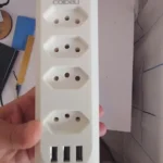 Extensão Elétrica 2 Metros com 3/4 Tomadas e 3 USB, Bivolt, Proteção Contra Surtos, Botão Liga/Desliga – Ideal para Casa, Escritório, Celulares e Eletrônicos com Carregamento Rápido Com Certificação Inmetro photo review