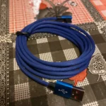 Cabo de Carregamento Rápido USB para iPhone – Nylon Trançado, Cotovelo 90° Ideal para Jogos e Uso Diário! photo review