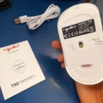 Mouse Gamer HXSJ T90 Sem Fio Bluetooth 3 em 1 com Iluminação RGB Personalizável, DPI Ajustável até 3600, Recarregável 750mAh, 6 Botões Silenciosos – Mouse Ergonômico Estilizado para Jogos, Trabalho e Estudo – Compatível com Windows, Mac, Android e Smart TV photo review