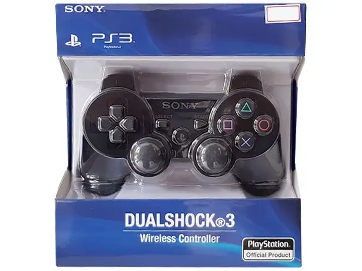 Controle PS3 Sony DualShock 3 Preto dentro da embalagem original