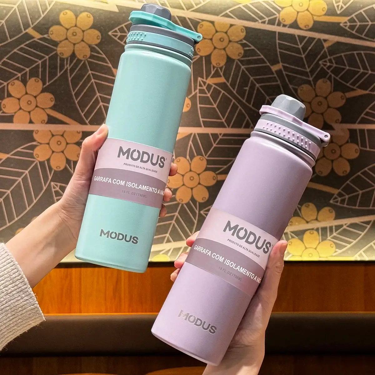 Garrafa térmica esportiva 750ml inox para viagens